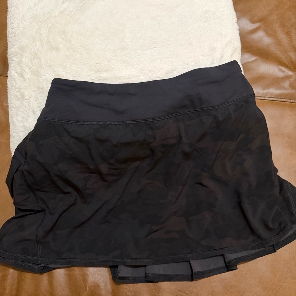 lululemon athletica Black Camouflage Mini Skirt